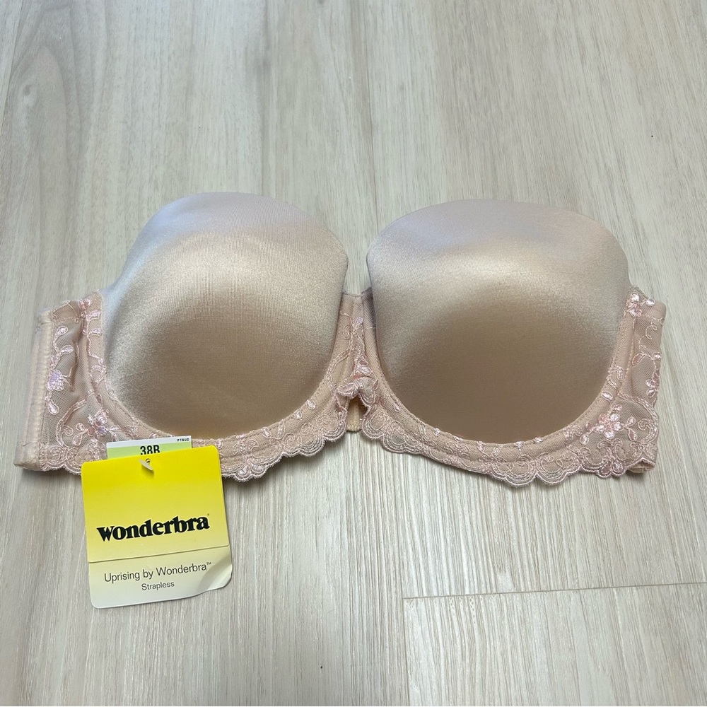 Wonderbra Strapless Bra Nude 38B Uprising New Lace